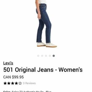 Levi's Women's Straight-Leg Jeans — Dark Blue Denim
